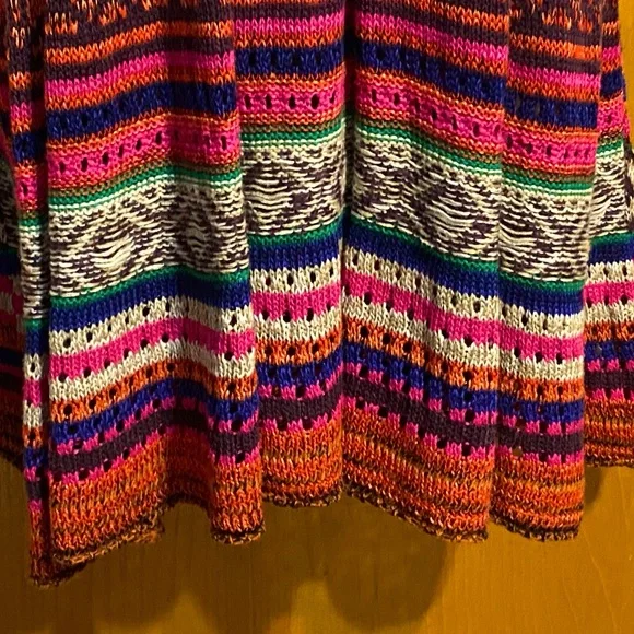 FINAL PRICE NWT,Free People Rare Heart crochet sweater dress,red/multi size S - Picture 6 of 15